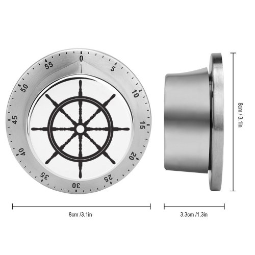 yanfind Timer Wheel Sea Sailboat Vacation Sailing Travel Adventure Ship Fashioned Retro East Cartoon 60 Minutes Mechanical Visual Timer
