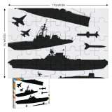 yanfind Picture Puzzle Battle Destruction Armed Vehicle Attack Forces Mass Ship Bombing Carrying Bomb Family Game Intellectual Educational Game Jigsaw Puzzle Toy Set