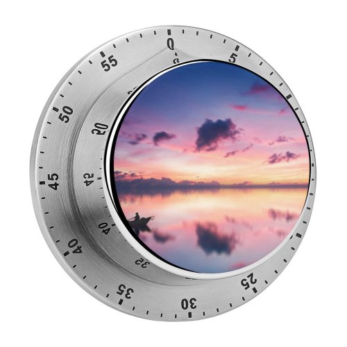 yanfind Timer Johannes Plenio Golden Hour Sunset River Boating Dusk Reflection Evening Sky 60 Minutes Mechanical Visual Timer