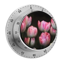yanfind Timer Anja Flowers Black Dark Tulips Flowers Spring Garden Flora 60 Minutes Mechanical Visual Timer