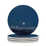 yanfind Ceramic Coasters (round) Images Space Night HQ Alps Landscape Public Outer Astronomy Sky Wallpapers Family Game Intellectual Educational Game Jigsaw Puzzle Toy Set