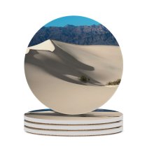 yanfind Ceramic Coasters (round) Mesquite Sand Dunes Death Valley National Park  Range Sky California Desert Family Game Intellectual Educational Game Jigsaw Puzzle Toy Set