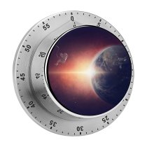 yanfind Timer Comfreak Space  Planet Universe Space Travel Space Adventure Astronaut  Light 60 Minutes Mechanical Visual Timer