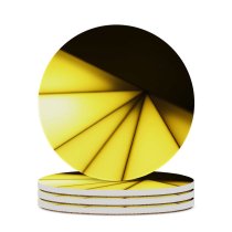 yanfind Ceramic Coasters (round) Triangles Light Soft Pyramides Art Abstract Playing Tints Shades Family Game Intellectual Educational Game Jigsaw Puzzle Toy Set