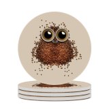 yanfind Ceramic Coasters (round) Comfreak Lifestyle Coffee Beans  Cup Drinks Caffeine Beautiful Family Game Intellectual Educational Game Jigsaw Puzzle Toy Set