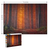 yanfind Picture Puzzle Hmetosche Autumn Forest Pathway Fallen Leaves Sunset Landscape Trees Woods Family Game Intellectual Educational Game Jigsaw Puzzle Toy Set