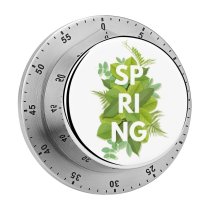 yanfind Timer Abstract Word Growth Foliage Beauty Prints Garden Badge Lettering Meadow  Beautiful 60 Minutes Mechanical Visual Timer