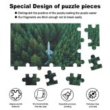yanfind Picture Puzzle Airplane Trees Aerial Forest Alpine Trees Family Game Intellectual Educational Game Jigsaw Puzzle Toy Set