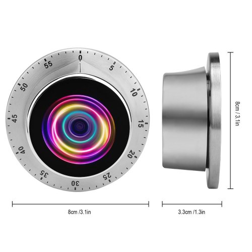 yanfind Timer Shiny Illuminated Science Side Jewelry Blurred Futuristic Transparent  Innovation China Abstract 60 Minutes Mechanical Visual Timer