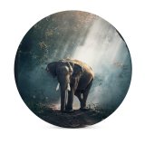 yanfind Ceramic Coasters (round) Sasin Tipchai Elephant Forest Daylight Woods Family Game Intellectual Educational Game Jigsaw Puzzle Toy Set