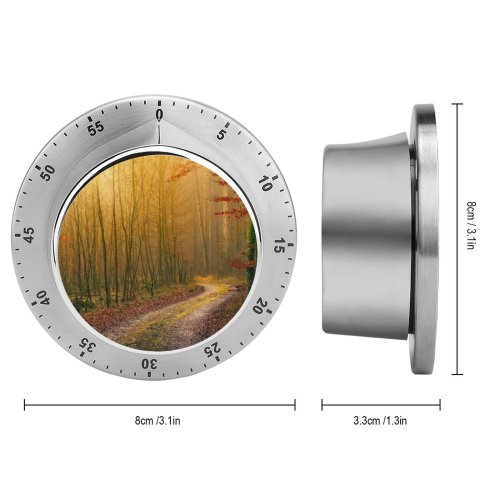 yanfind Timer Johannes Plenio Forest Autumn Road Light Atmosphere Fall Daytime 60 Minutes Mechanical Visual Timer