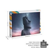 yanfind Picture Puzzle Grafixart Moai Statue Easter Island Ancient Architecture Starry Sky Sunset Dawn Heritage Family Game Intellectual Educational Game Jigsaw Puzzle Toy Set