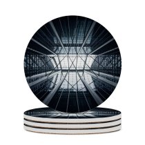 yanfind Ceramic Coasters (round) Otto Berkeley Architecture  Architecture Skylight Sky Glass Building Atrium Symmetrical Family Game Intellectual Educational Game Jigsaw Puzzle Toy Set