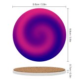 yanfind Ceramic Coasters (round) Motion Lavender Dawn Morning Spiral Purple Softness Dark Vibrant Defocused Curve Sunset Family Game Intellectual Educational Game Jigsaw Puzzle Toy Set