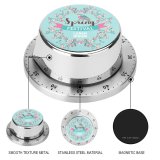 yanfind Timer Blooming  Bloom Border Cherry Sakura Garden May Ornament Flowers Lettering Bourgeon 60 Minutes Mechanical Visual Timer