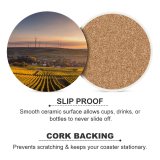 yanfind Ceramic Coasters (round) Enviromental Images Engine Mölsheim Renewable Landscape  Enviroment Agriculture Wine Energy Wind Family Game Intellectual Educational Game Jigsaw Puzzle Toy Set