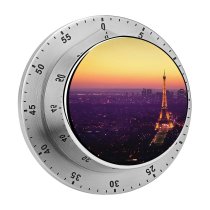 yanfind Timer Emmanuel Iarussi Eiffel   France Cityscape City Lights Sunset Sky Landmark 60 Minutes Mechanical Visual Timer