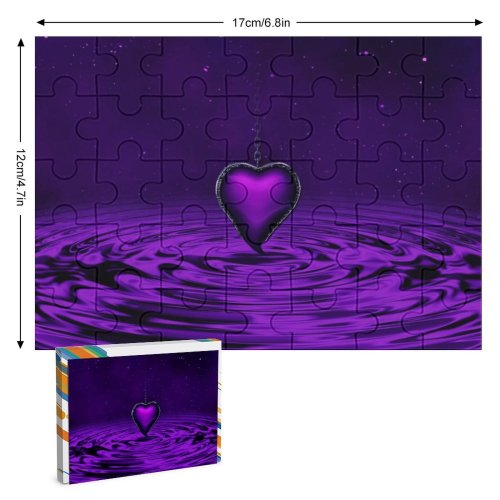 yanfind Picture Puzzle Dorothe Love Purple Heart   Chain Family Game Intellectual Educational Game Jigsaw Puzzle Toy Set