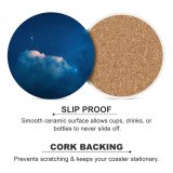 yanfind Ceramic Coasters (round) Cerqueira Starry Sky Clouds Sky Night Family Game Intellectual Educational Game Jigsaw Puzzle Toy Set