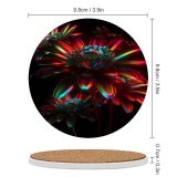 yanfind Ceramic Coasters (round) Stu Ballinger Abstract Flowers Neon Flower CGI Cyberpunk Glowing Family Game Intellectual Educational Game Jigsaw Puzzle Toy Set