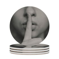 yanfind Ceramic Coasters (round) Images Secret Blog Quiet Silence Lip Wallpapers Mouth Blackandwhite Pictures Face Creative Family Game Intellectual Educational Game Jigsaw Puzzle Toy Set