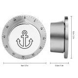 yanfind Timer Tourist Pilot Destinations Sailor Sea Cartography Guide  Sailing Position Travel Metal 60 Minutes Mechanical Visual Timer