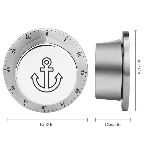 yanfind Timer Tourist Pilot Destinations Sailor Sea Cartography Guide  Sailing Position Travel Metal 60 Minutes Mechanical Visual Timer