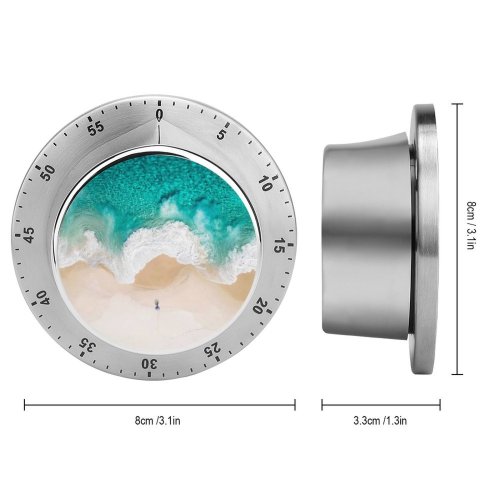 yanfind Timer Beach Aerial Ocean IOS 60 Minutes Mechanical Visual Timer
