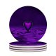 yanfind Ceramic Coasters (round) Dorothe Love Purple Heart   Chain Family Game Intellectual Educational Game Jigsaw Puzzle Toy Set