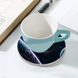 yanfind Ceramic Coasters (round) Vadim Sadovski Space Hole Planets Horizon Asteroids  Spirals  Purple Family Game Intellectual Educational Game Jigsaw Puzzle Toy Set