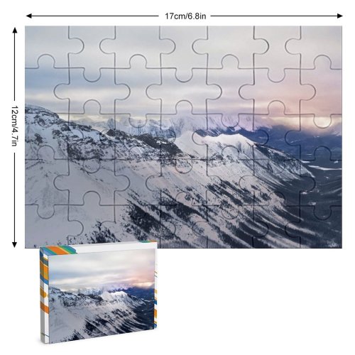 yanfind Picture Puzzle Parthiban Mohanraj  Mountains Snow Covered Sunrise Landscape  Range Misty Cloudy Family Game Intellectual Educational Game Jigsaw Puzzle Toy Set