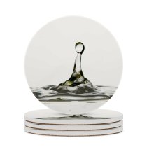 yanfind Ceramic Coasters (round) Watersplash Reflective Abstract Droplets  Render Liquid Macro Drop H O Family Game Intellectual Educational Game Jigsaw Puzzle Toy Set