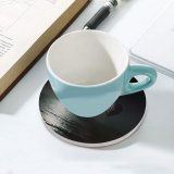 yanfind Ceramic Coasters (round) Fantasy Black Dark Hot  Balloon Night  Dark Sea Family Game Intellectual Educational Game Jigsaw Puzzle Toy Set