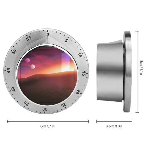 yanfind Timer Desert Tranquility Sunset Portal 60 Minutes Mechanical Visual Timer
