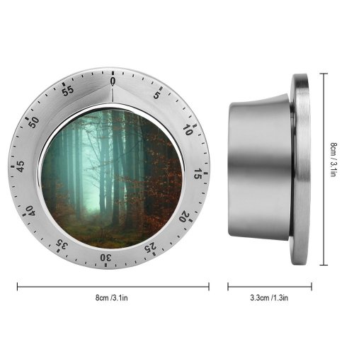 yanfind Timer Johannes Plenio Forest Fall Autumn Foggy Morning Atmosphere Mist 60 Minutes Mechanical Visual Timer