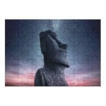 yanfind Picture Puzzle Grafixart Moai Statue Easter Island Ancient Architecture Starry Sky Sunset Dawn Heritage Family Game Intellectual Educational Game Jigsaw Puzzle Toy Set