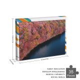 yanfind Picture Puzzle Aaron Burden Colorful Forest Trees Aerial Lake River Scenic Family Game Intellectual Educational Game Jigsaw Puzzle Toy Set