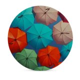 yanfind Ceramic Coasters (round) Mattia Astorino Umbrellas Multicolor Colorful Vibrant Sky Family Game Intellectual Educational Game Jigsaw Puzzle Toy Set