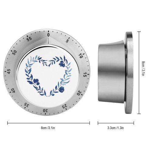 yanfind Timer Wreath Watercolor Plant Laurel Flower Branch Paints Space Beauty Love Petal Design 60 Minutes Mechanical Visual Timer