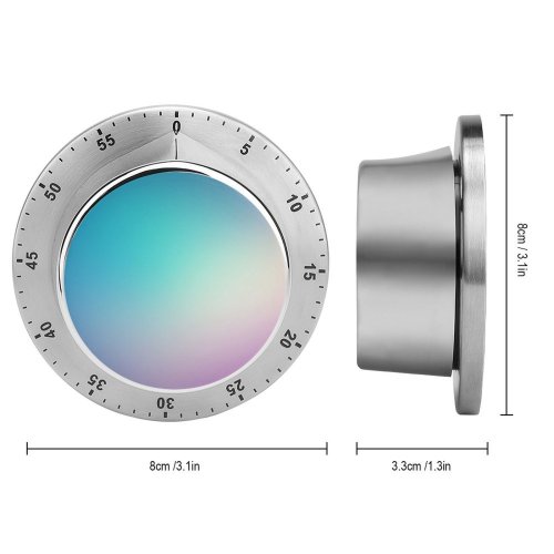 yanfind Timer Gradients Colorful 60 Minutes Mechanical Visual Timer