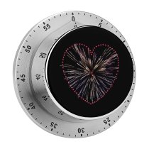 yanfind Timer Dark Love Heart Fireworks Sparkles Celebrations Night 60 Minutes Mechanical Visual Timer