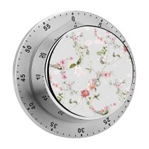 yanfind Timer Abstract Popular Leafs Tropics Brush Colorful Seamless Flowers Orchid Summer Vintage Trend 60 Minutes Mechanical Visual Timer