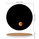 yanfind Ceramic Coasters (round) Black Dark Blood  Lunar  Starry Sky Astronomy Family Game Intellectual Educational Game Jigsaw Puzzle Toy Set