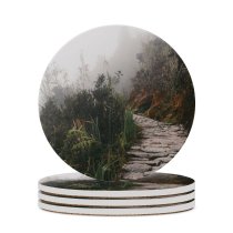 yanfind Ceramic Coasters (round) Yoga Images Peru Path Reed Building Flora Backpacking Grass Plant Agavaceae Free Family Game Intellectual Educational Game Jigsaw Puzzle Toy Set