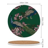 yanfind Ceramic Coasters (round) Decoration Floral Leaf Wildlife  Pheasant Bird Seamless Tree Romance  Feather Family Game Intellectual Educational Game Jigsaw Puzzle Toy Set