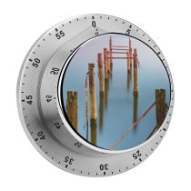 yanfind Timer Broken Pier Seascape Exposure Ocean Reflection 60 Minutes Mechanical Visual Timer