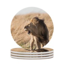 yanfind Ceramic Coasters (round) Images Alpha Leader Kruger Africa Wildlife Safari Stand Pictures Mane Creative Teeth Family Game Intellectual Educational Game Jigsaw Puzzle Toy Set