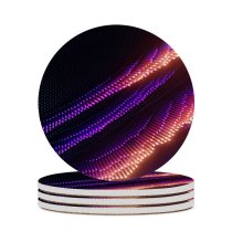 yanfind Ceramic Coasters (round) Dante Metaphor Abstract Rays Colorful Glowing Dark Family Game Intellectual Educational Game Jigsaw Puzzle Toy Set