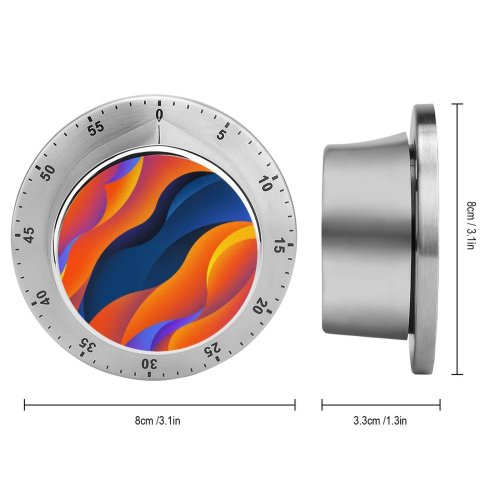 yanfind Timer Catherine Pearson Abstract Colorful Texture 60 Minutes Mechanical Visual Timer
