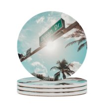 yanfind Ceramic Coasters (round) Images Journey Texture  Wallpapers Friends Plant Tree Free Palm Summer Trip Family Game Intellectual Educational Game Jigsaw Puzzle Toy Set